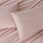 Soft pink Vintage Washed 100% Cotton Standard Pillowcase with gentle folds and envelope closure