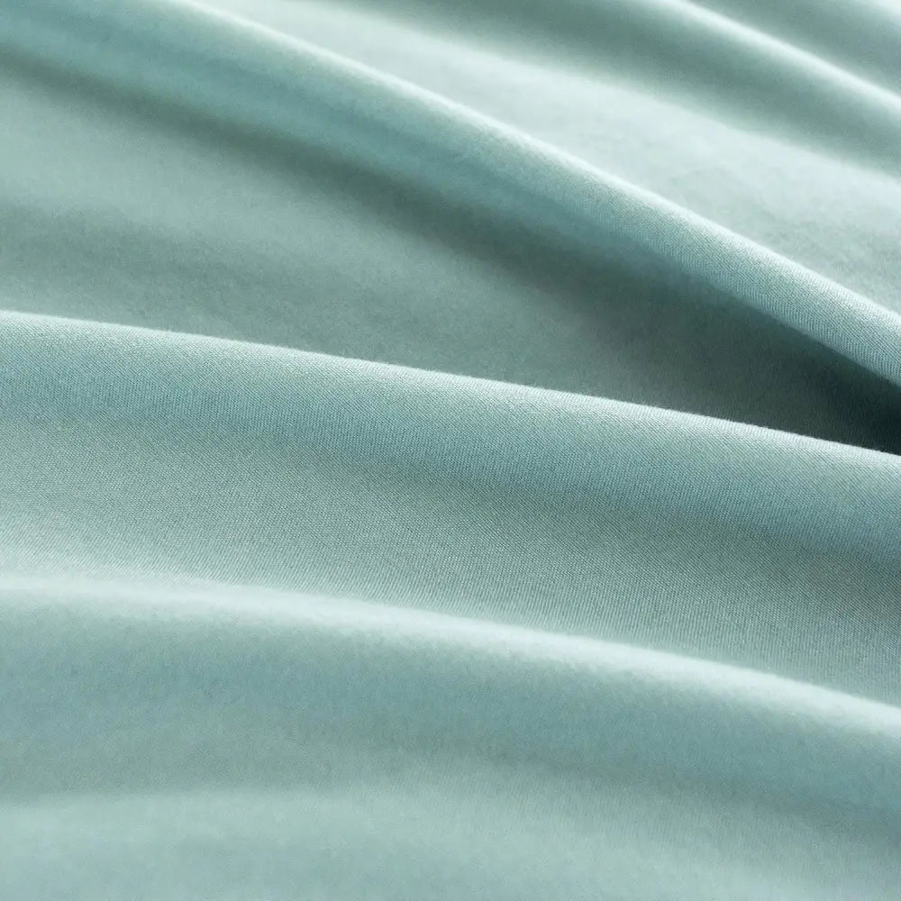 Vintage Washed Microfibre European Pillowcases - Set of 2 Luxurious European Pillow Covers - Seafoam - Home & Garden >