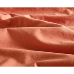 Vintage Washed Microfibre European Pillowcases - Set of 2 Luxurious European Pillow Covers - Terracotta - Home & Garden