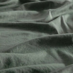 Vintage Washed Microfibre European Pillowcases - Set of 2 Luxurious European Pillow Covers - Khaki Green - Home &