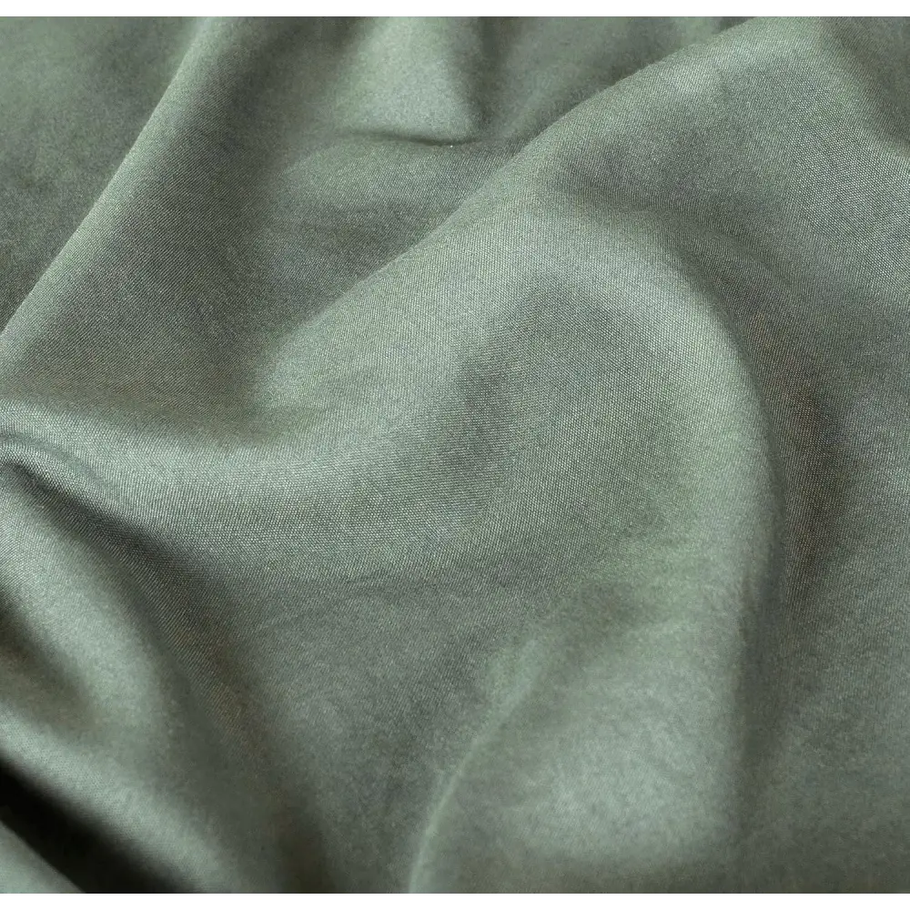 Vintage Washed Microfibre Sheet Set with 1 Pillowcase - Khaki Green - Single - Home & Garden > Bedding > Bed Sheets