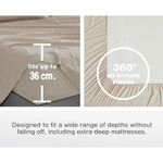 Vintage Washed Microfibre Sheet Set with 1 Pillowcase - Linen - King Single - Home & Garden > Bedding > Bed Sheets