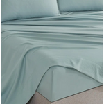 Vintage Washed Microfibre Sheet Set with 1 Pillowcase - Seafoam - King Single - Home & Garden > Bedding > Bed Sheets