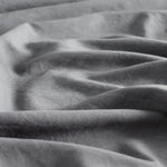Vintage Washed Microfibre Sheet Set with 2 Pillowcases - Grey - King - Home & Garden > Bedding > Bed Sheets