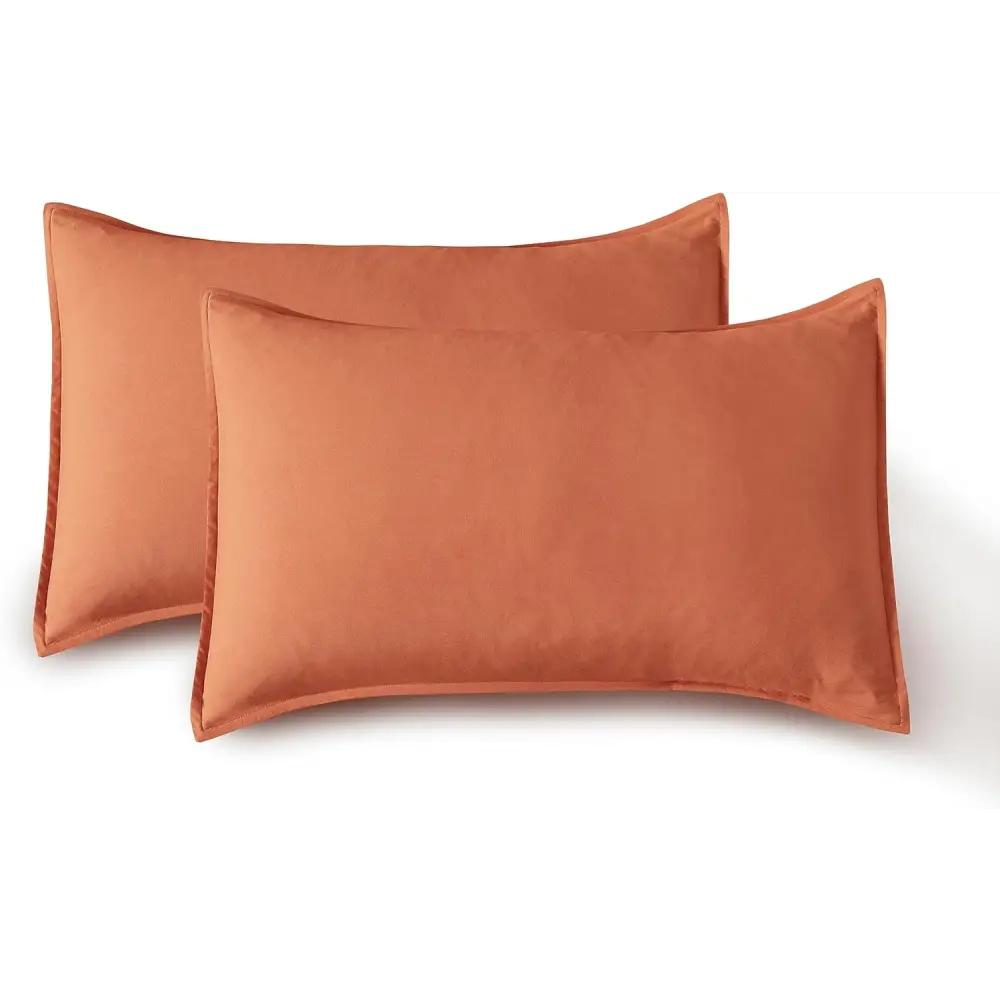 Vintage Washed Microfibre Sheet Set with 2 Pillowcases - Terracotta - Queen - Home & Garden > Bedding > Bed Sheets