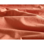 Vintage Washed Microfibre Sheet Set with 2 Pillowcases - Terracotta - Queen - Home & Garden > Bedding > Bed Sheets