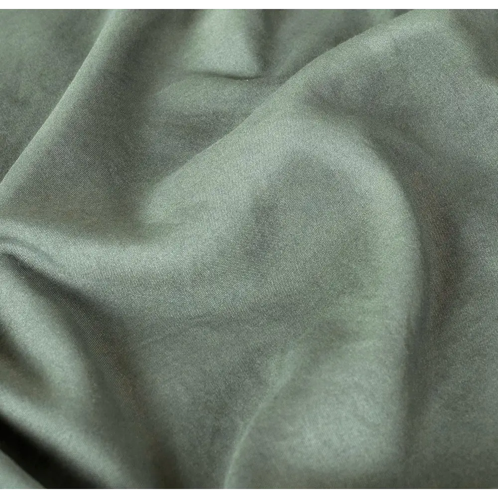 Vintage Washed Microfibre Standard Pillowcases - Set of 2 Luxurious Standard Pillow Covers - Khaki Green - Home &