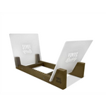Vinyl Album Desk Rack Oak - Home & Garden > Decor