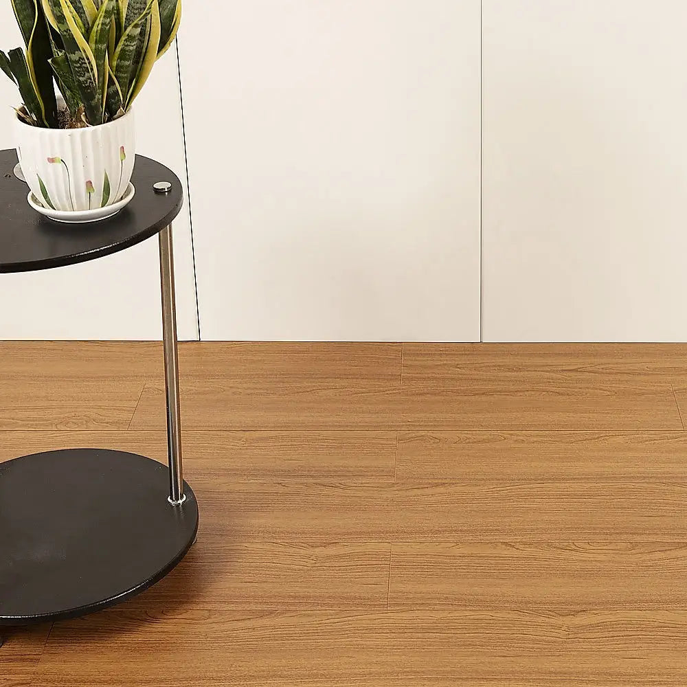 Vinyl Floor Tiles Self Adhesive Flooring African Mahogany Wood Grain 16 Pack 2.3SQM - Furniture > Office