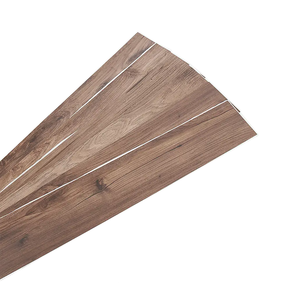 Vinyl Floor Tiles Self Adhesive Flooring Black Walnut Wood Grain 16 Pack 2.3SQM - Furniture > Office