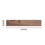 Vinyl Floor Tiles Self Adhesive Flooring Black Walnut Wood Grain 16 Pack 2.3SQM - Furniture > Office