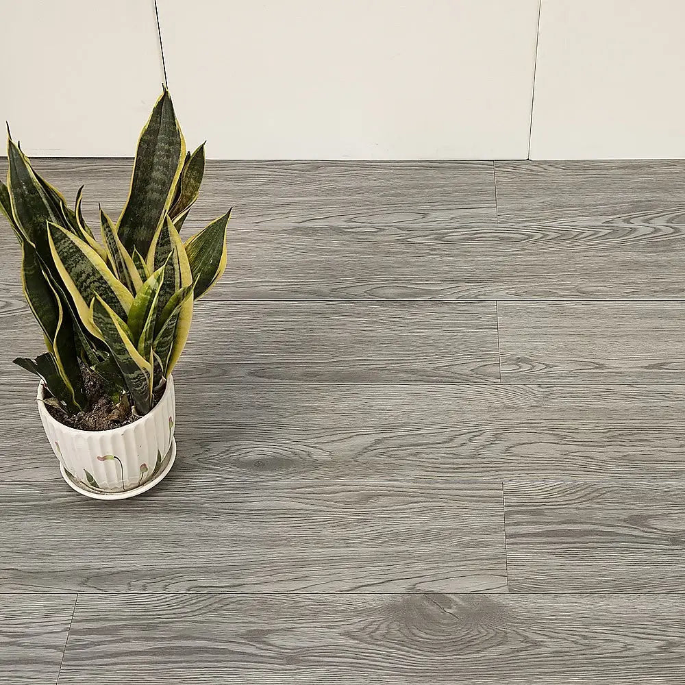 Vinyl Floor Tiles Self Adhesive Flooring Ebony Wood Grain 16 Pack 2.3SQM - Furniture > Office