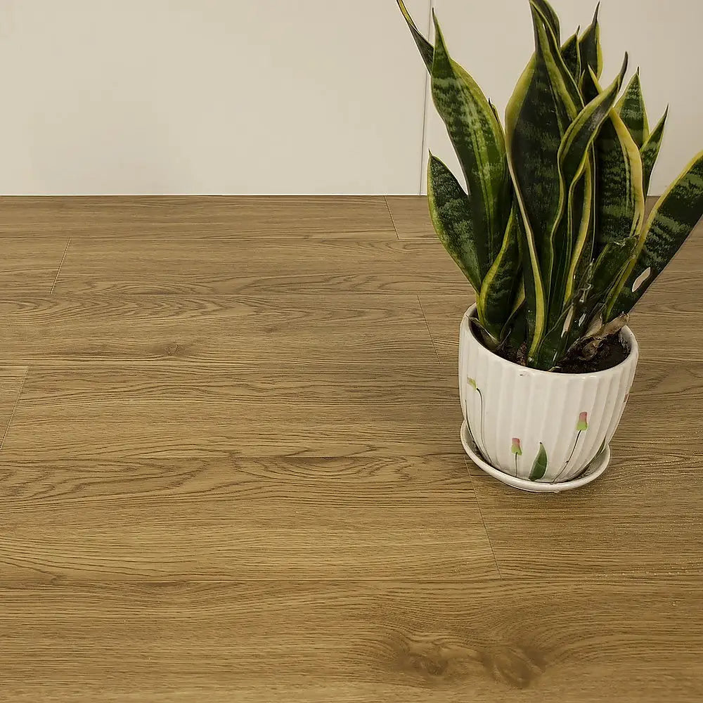 Vinyl Floor Tiles Self Adhesive Flooring Elm Wood Grain 16 Pack 2.3SQM - Furniture > Office
