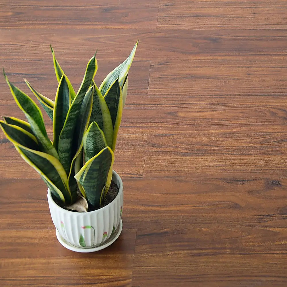 Vinyl Floor Tiles Self Adhesive Flooring Walnut Wood Grain 16 Pack 2.3SQM - Furniture > Office
