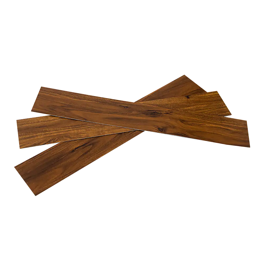 Vinyl Floor Tiles Self Adhesive Flooring Walnut Wood Grain 16 Pack 2.3SQM - Furniture > Office