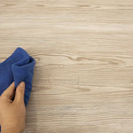 Vinyl Floor Tiles Self Adhesive Flooring Water Dyed Walnut Black Wood Grain 16 Pack 2.3SQM - Furniture > Office