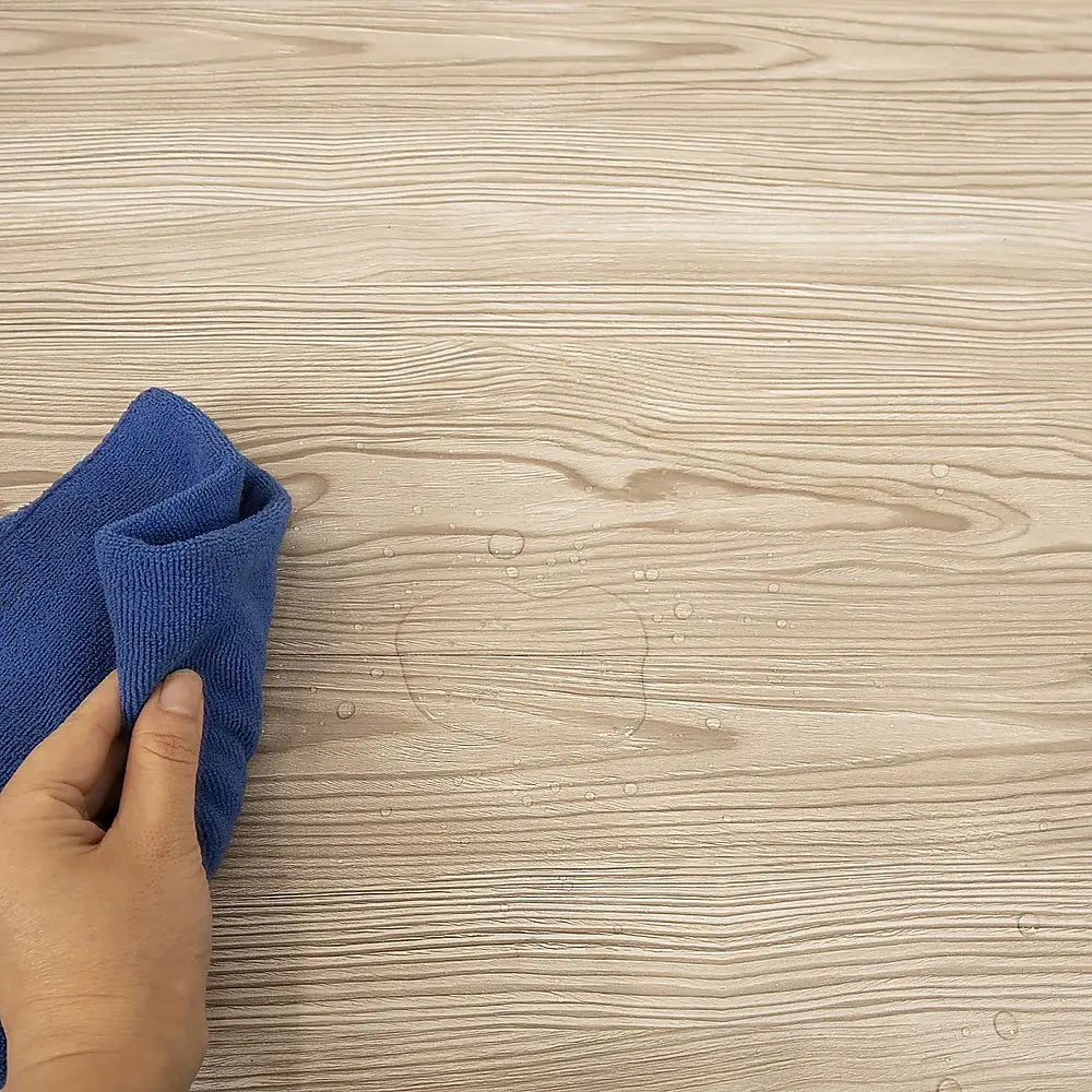 Vinyl Floor Tiles Self Adhesive Flooring Water Dyed Walnut Black Wood Grain 16 Pack 2.3SQM - Furniture > Office