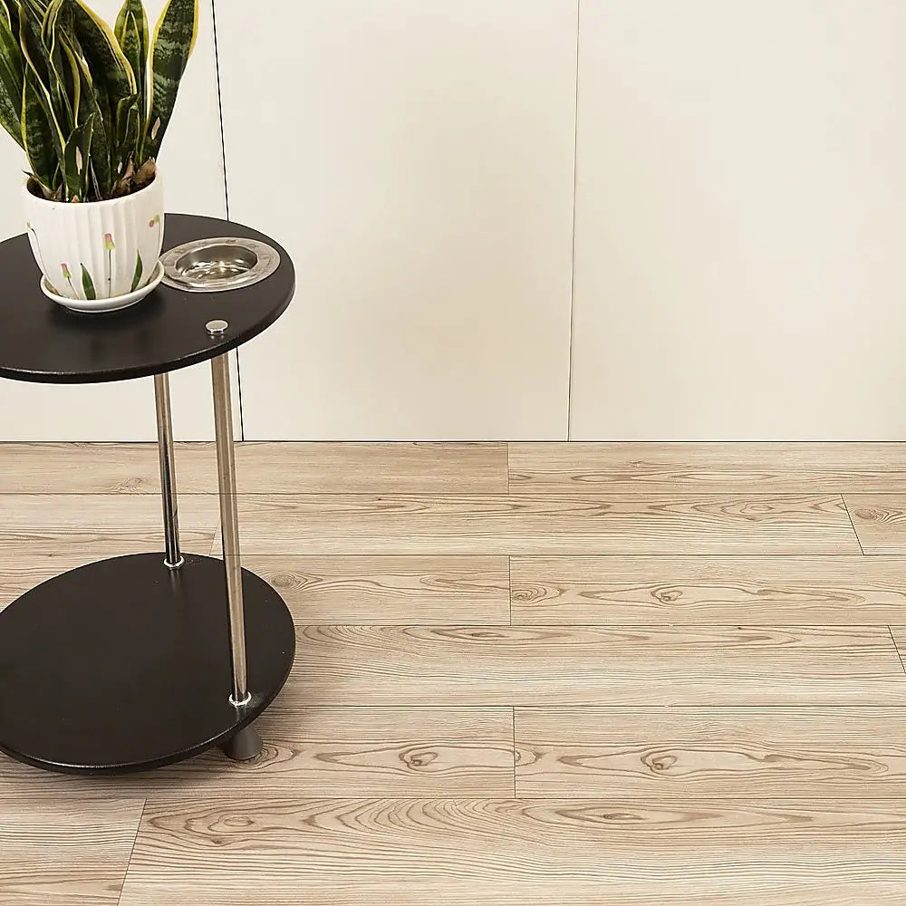 Vinyl Floor Tiles Self Adhesive Flooring Water Dyed Walnut Black Wood Grain 16 Pack 2.3SQM - Furniture > Office