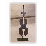 Violin Statue Display Ornament for Home Decor in Copper Finish - Home & Garden > Decor