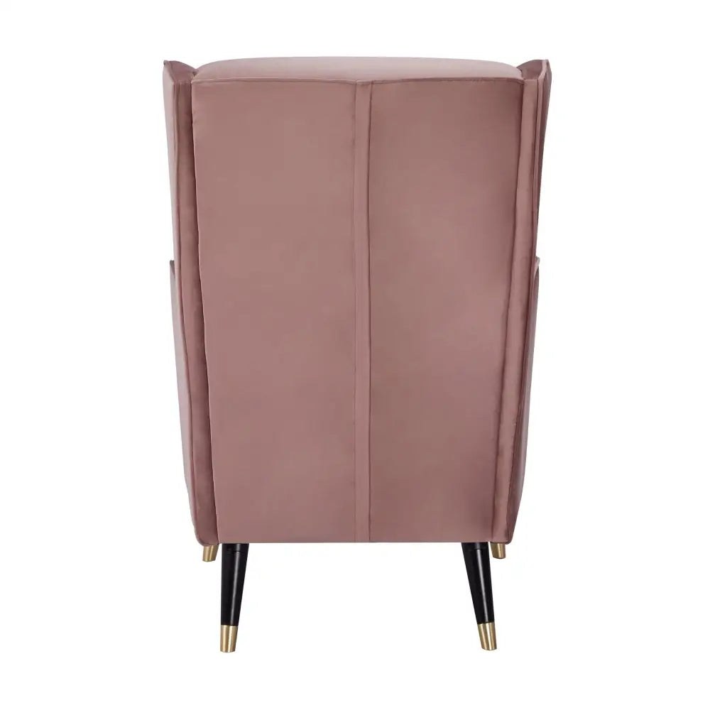 Vivian Accent Sofa Arm Chair Fabric Uplholstered Lounge Couch - Blush - Furniture > Sofas