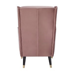Vivian Accent Sofa Arm Chair Fabric Uplholstered Lounge Couch - Blush - Furniture > Sofas