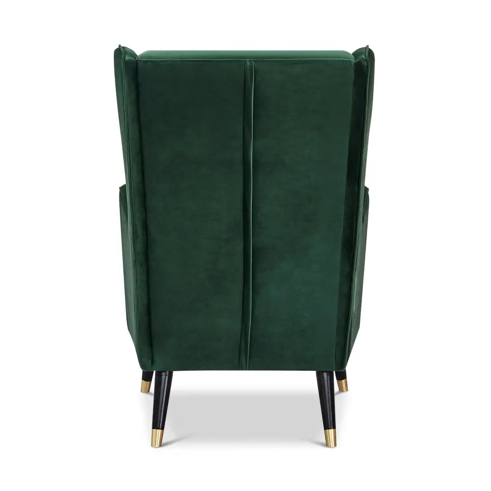 Vivian Accent Sofa Arm Chair Fabric Uplholstered Lounge Couch - Green - Furniture > Sofas