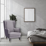 Vivian Accent Sofa Arm Chair Fabric Uplholstered Lounge Couch - Grey - Furniture > Sofas