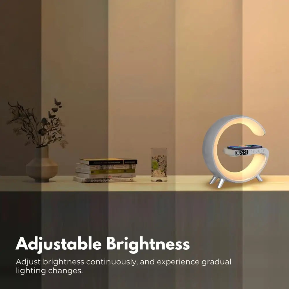 VOCTUS 5 in 1 Bedside Table Lamp with 15W Quick Wireless Charger (White) VT-WC -101-NH - Home & Garden > Lighting