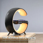 VOCTUS 5 in 1 Bedside Table Lamp with 15W Quick Wireless Charger (Black) VT-WC -102-NH - Home & Garden > Lighting