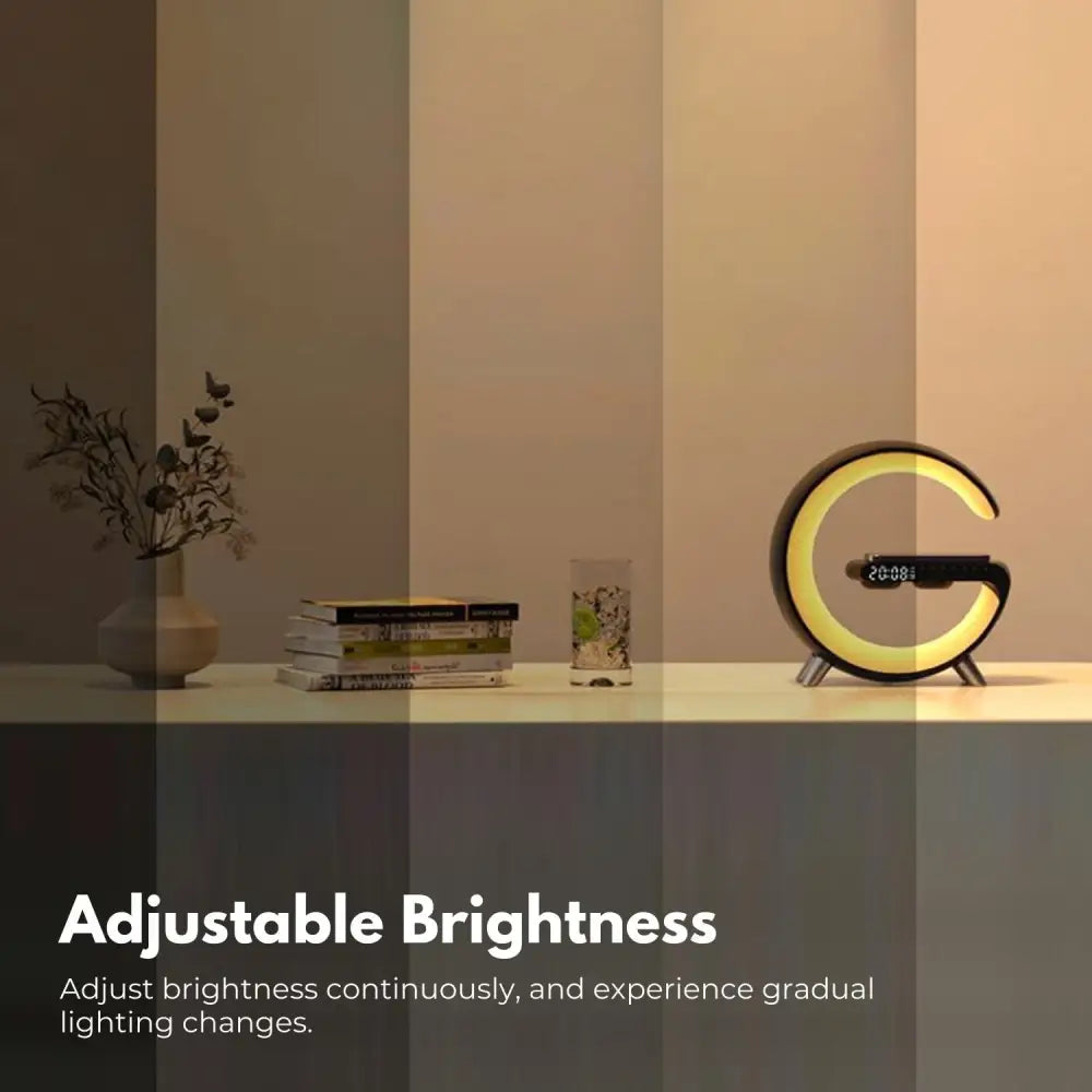 VOCTUS 5 in 1 Bedside Table Lamp with 15W Quick Wireless Charger (Black) VT-WC -102-NH - Home & Garden > Lighting