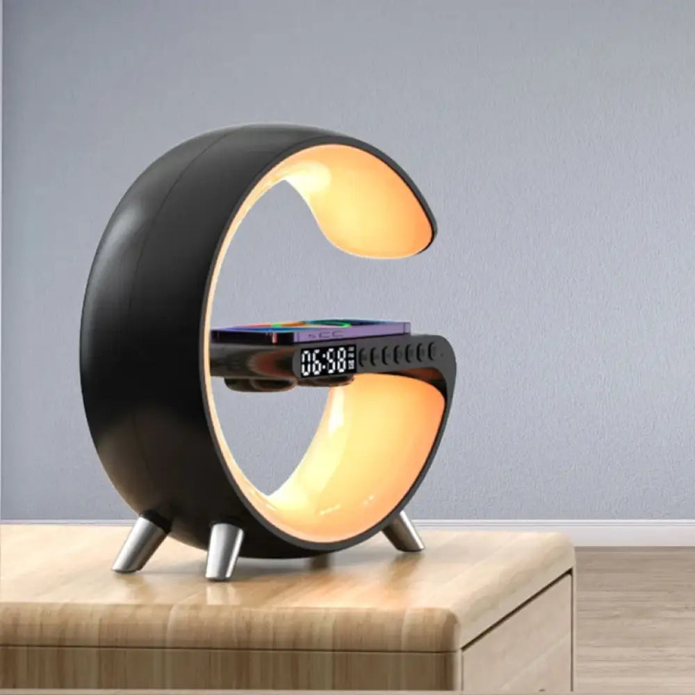 VOCTUS 5 in 1 Bedside Table Lamp with 15W Quick Wireless Charger (Black) VT-WC -102-NH - Home & Garden > Lighting