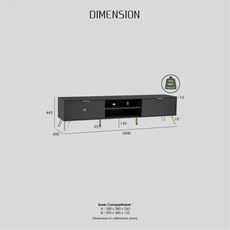 Volos Entertainment TV Unit - Furniture > Living Room > TV Units