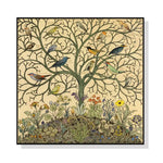 Wall Art 100cmx100cm Tree Of Life Black Frame Canvas - Home & Garden > Wall Art