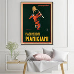 Wall Art 100cmx150cm Maccheroni Pianiciani Black Frame Canvas - Home & Garden > Wall Art