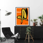 Wall Art 100cmx150cm Orange Legs Black Frame Canvas - Home & Garden > Wall Art