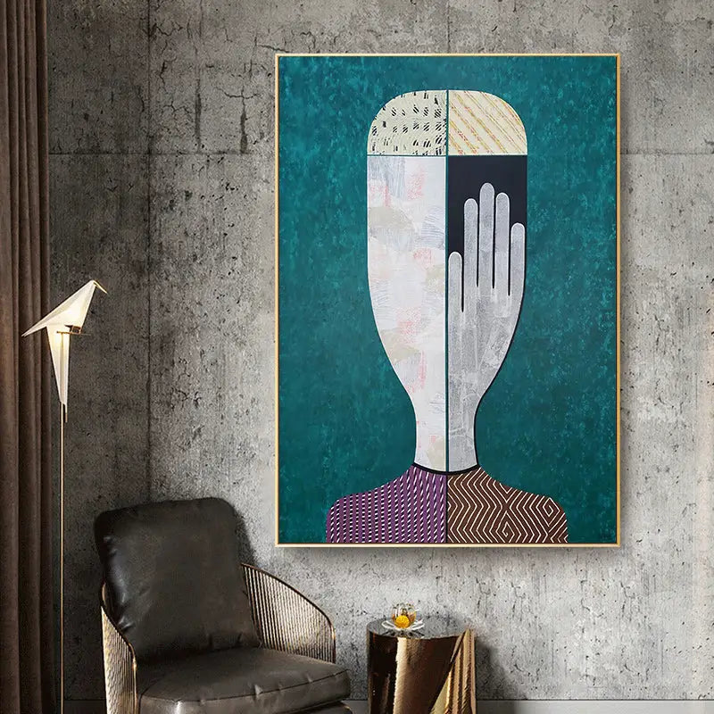 Wall Art 40cmx60cm Abstract Man And Woman 2 Sets Gold Frame Canvas - Home & Garden > Wall Art