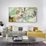 Wall Art 50cmx100cm Dream Dream Gold Frame Canvas - Home & Garden > Wall Art