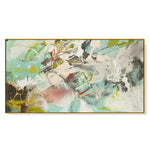Wall Art 50cmx100cm Dream Dream Gold Frame Canvas - Home & Garden > Wall Art