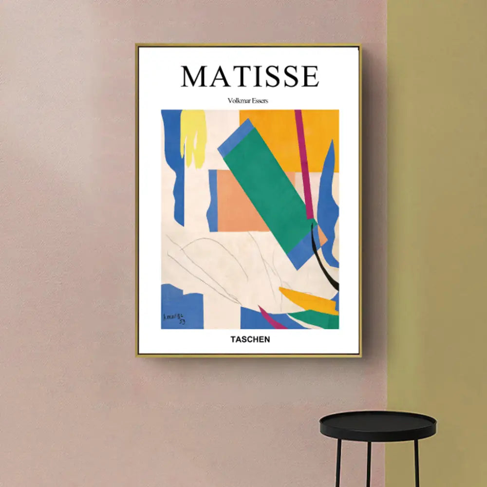 Wall Art 60cmx90cm Abstract colour by Henri Matisse Gold Frame Canvas - Home & Garden > Wall Art