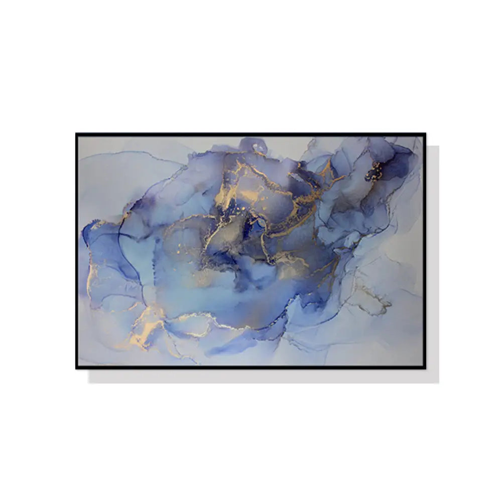 Wall Art 70cmx100cm Cosmic Part Black Frame Canvas - Home & Garden > Wall Art