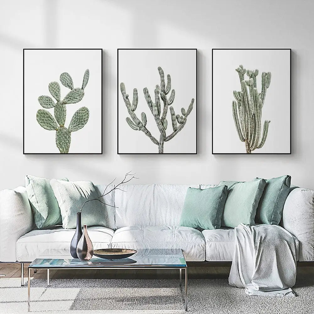 Wall Art 80cmx120cm Desert 3 Sets Black Frame Canvas - Home & Garden > Wall Art