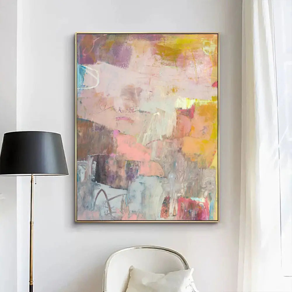 Wall Art 80cmx120cm Lann II Gold Frame Canvas - Home & Garden > Wall Art