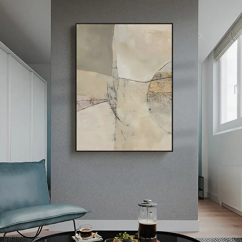 Wall Art 80cmx120cm Modern Abstract 3 Sets Black Frame Canvas - Home & Garden > Wall Art