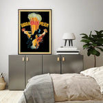 Wall Art 90cmx135cm Birra Itala Pilsen Black Frame Canvas - Home & Garden > Wall Art