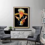 Wall Art 90cmx135cm Birra Itala Pilsen Black Frame Canvas - Home & Garden > Wall Art