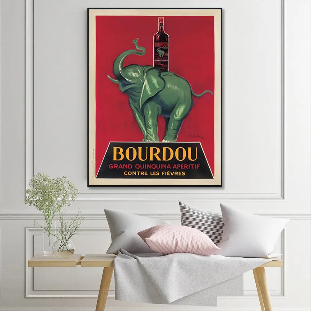 Wall Art 90cmx135cm Bourdou Black Frame Canvas - Home & Garden > Wall Art