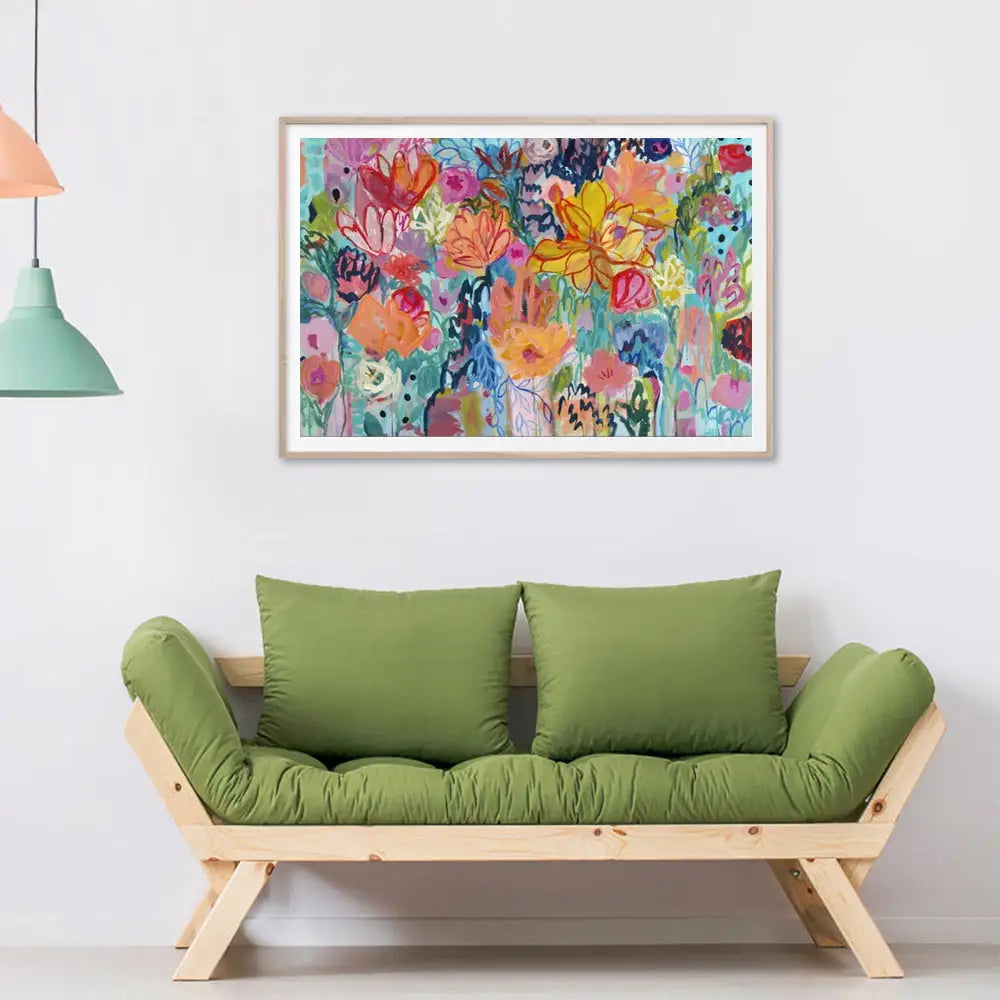 Wall Art 90cmx135cm Carrie Schmitt Wood Frame Canvas - Home & Garden > Wall Art