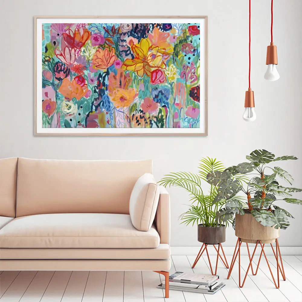 Wall Art 90cmx135cm Carrie Schmitt Wood Frame Canvas - Home & Garden > Wall Art