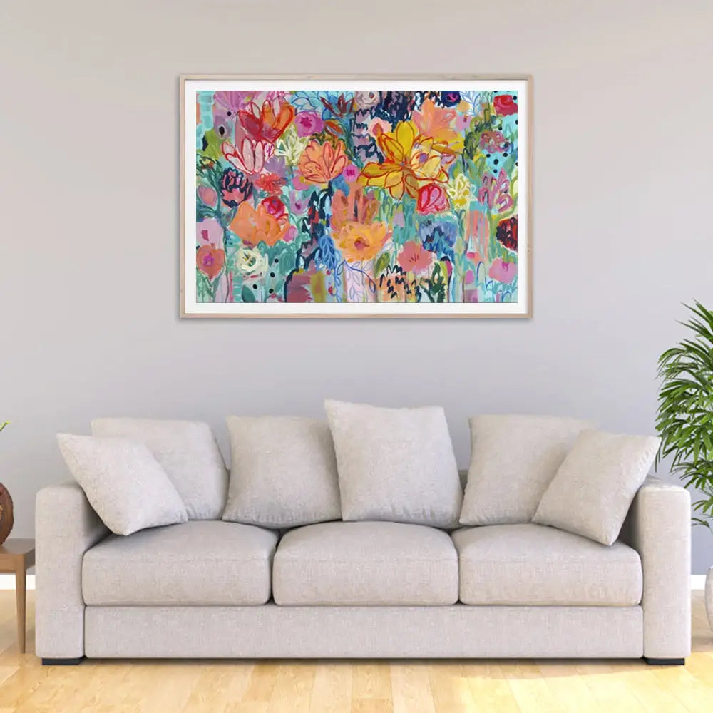 Wall Art 90cmx135cm Carrie Schmitt Wood Frame Canvas - Home & Garden > Wall Art