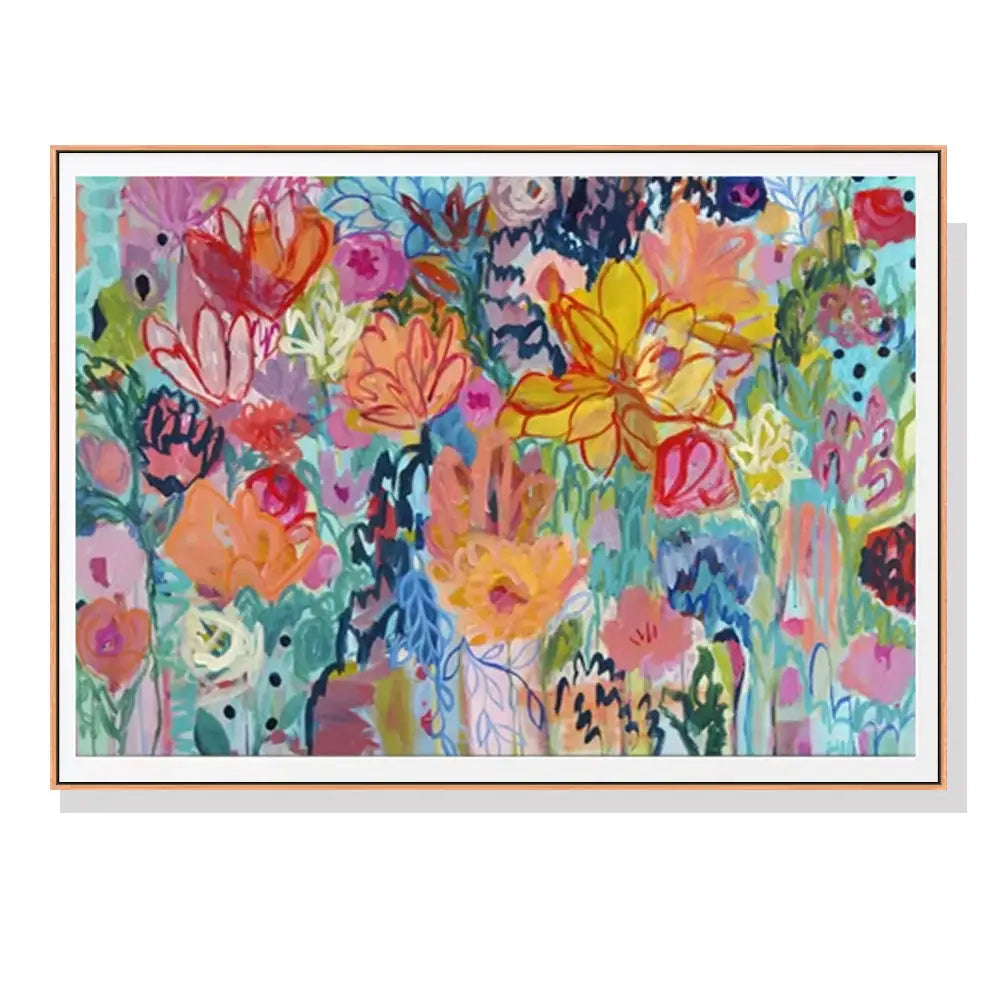 Wall Art 90cmx135cm Carrie Schmitt Wood Frame Canvas - Home & Garden > Wall Art